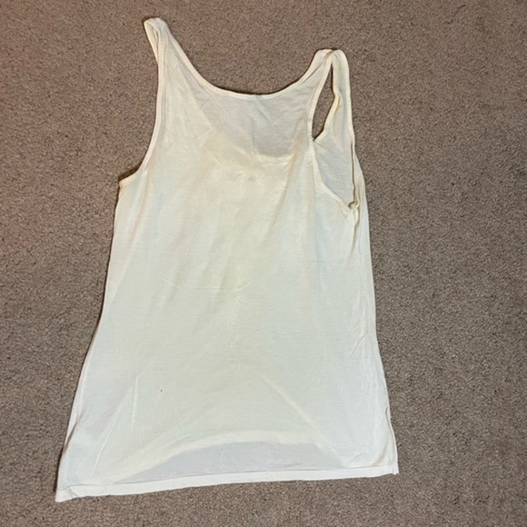 Express Ruffle Design cream top size Small - Picture 2 of 7